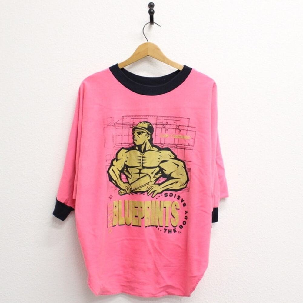 Vintage Body Blueprints Under Construction T Shirt 4X